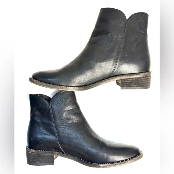 See By Chloe Women's Louise Flat Boot Ankle, Black, Size 6.5 EU 37 - Picture 8 of 13